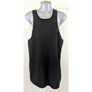 New Lucywhims The Drop sz XXL slinky Tank Top sweater black stretchy 0989